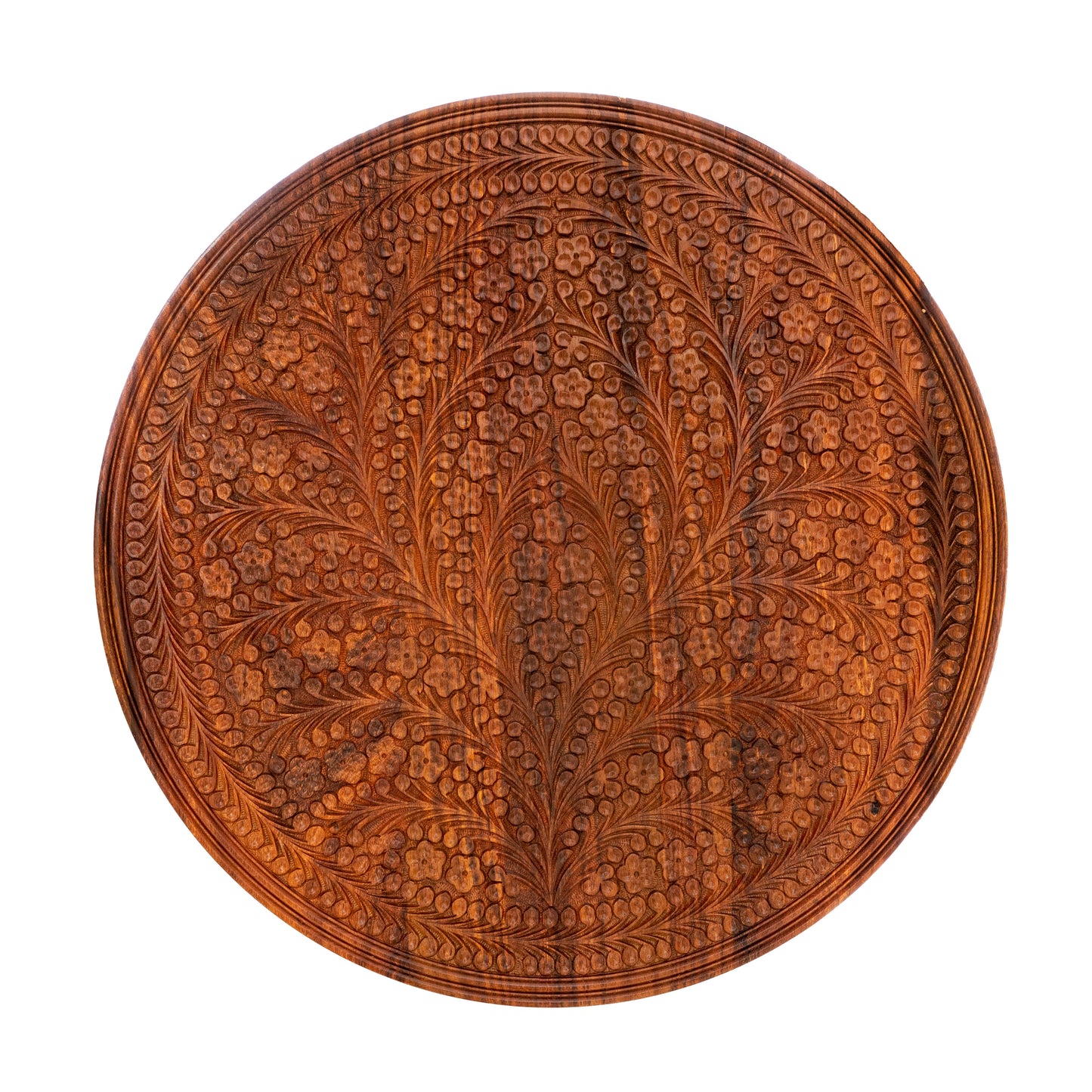 Chiniot Inspired Hand Carved Lacquer Art Table By Ushaz