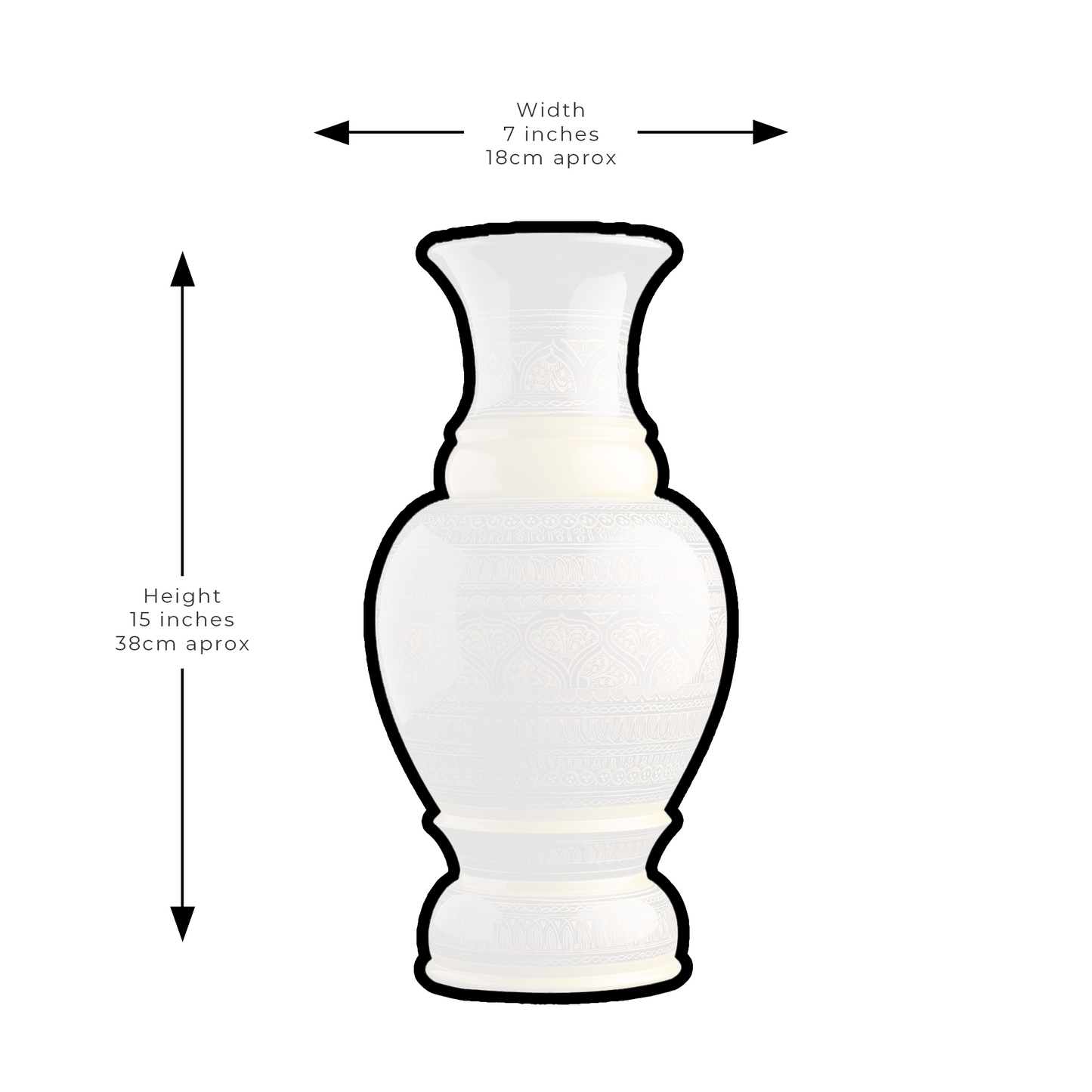 Hunza Inspired Hand Carved Lacquer Art Vase By Ushaz