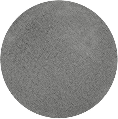 USHAZ Round Side Table - Small Side Table Living Room, End Table, Round Coffee Table 40(D) x 49(H) CM - (Grey Texture)