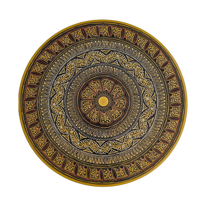 Multan Inspired Hand Carved Lacquer Art Table By Ushaz